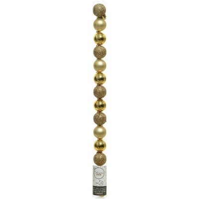 24 Palline Per Albero Di Natale Oro 3 Cm - Decorazioni Infrangibili In Plastica Per Feste, Matrimoni E Addobbi Fai Da Te - 3