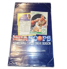 1990-91 HOOPS NBA  BASKETBALL FACTORY SEALED BOX -36 PACKS  (102)