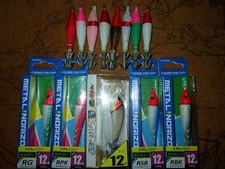 Squid Metal Set ② - Unused Float and Weight Spoons for Eging & Ika Fishing