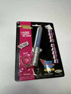 Vintage 1996 SRM Power Gear Saber Lazer Light Blade Retro Toy Keychain  Untested