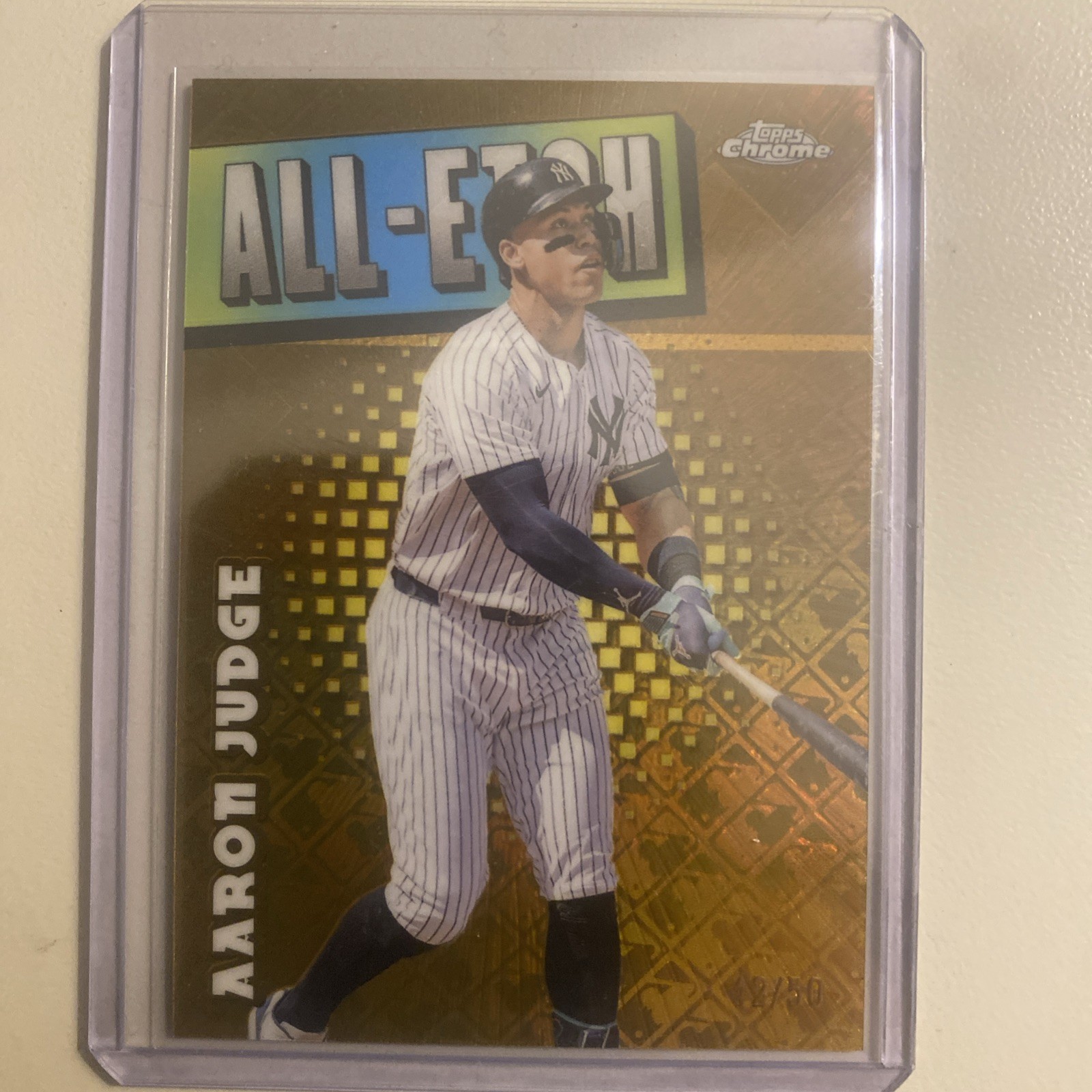 2025 Topps Chrome - All-Etch Aaron Judge #CAE-2 Gold Refractor /50