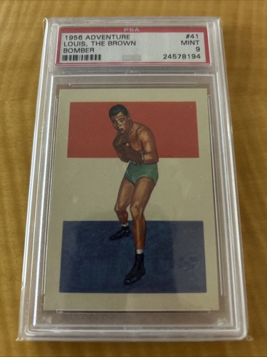 Joe Louis #41 1956 Topps Adventure card