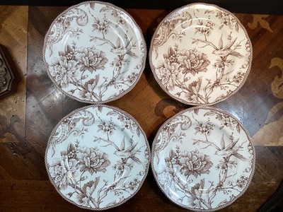 222 Fifth Adelaide SALAD PLATES (Set of 4) Porcelain 8.5 