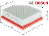 Bosch F026400767 Luftfilter Luftfiltereinsatz FüR Nissan FüR Renault