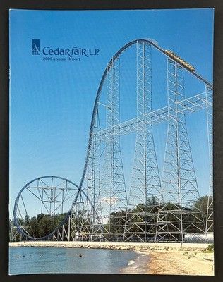 2000 Cedar Point Fair LP Theme Parks Sandusky OH Annual Report Financial Booklet
