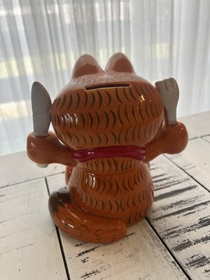 Garfield Rare/ Enesco 1981 Vintage Ceramic Savings Bank 