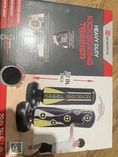 MD Sports Heavy Duty Kickboxing Trainer, Inflatable, 70 In. Tall, Black and Yell