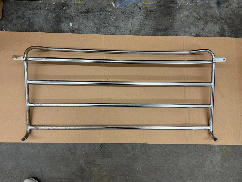 Vintage MGB Chrome Luggage Rack 4-Bar Bolt-On Trunk Rack 33"x15.5" Classi... - Image 3 of 4
