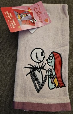 Disney Jack & Sally Kitchen 2 Hand Towels Nightmare Before Christmas Movie RARE!
