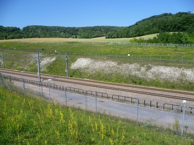 Foto A3 Kanal Tunnel Eisenbahnverbindung bei Blue Bell Hill Kit's Coty das Gebiet c2012