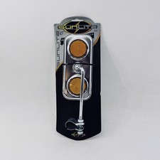 Sunlite 9135 Chrome Dual Bicycle Reflector Yellow Universal Bracket NOS Bike A91