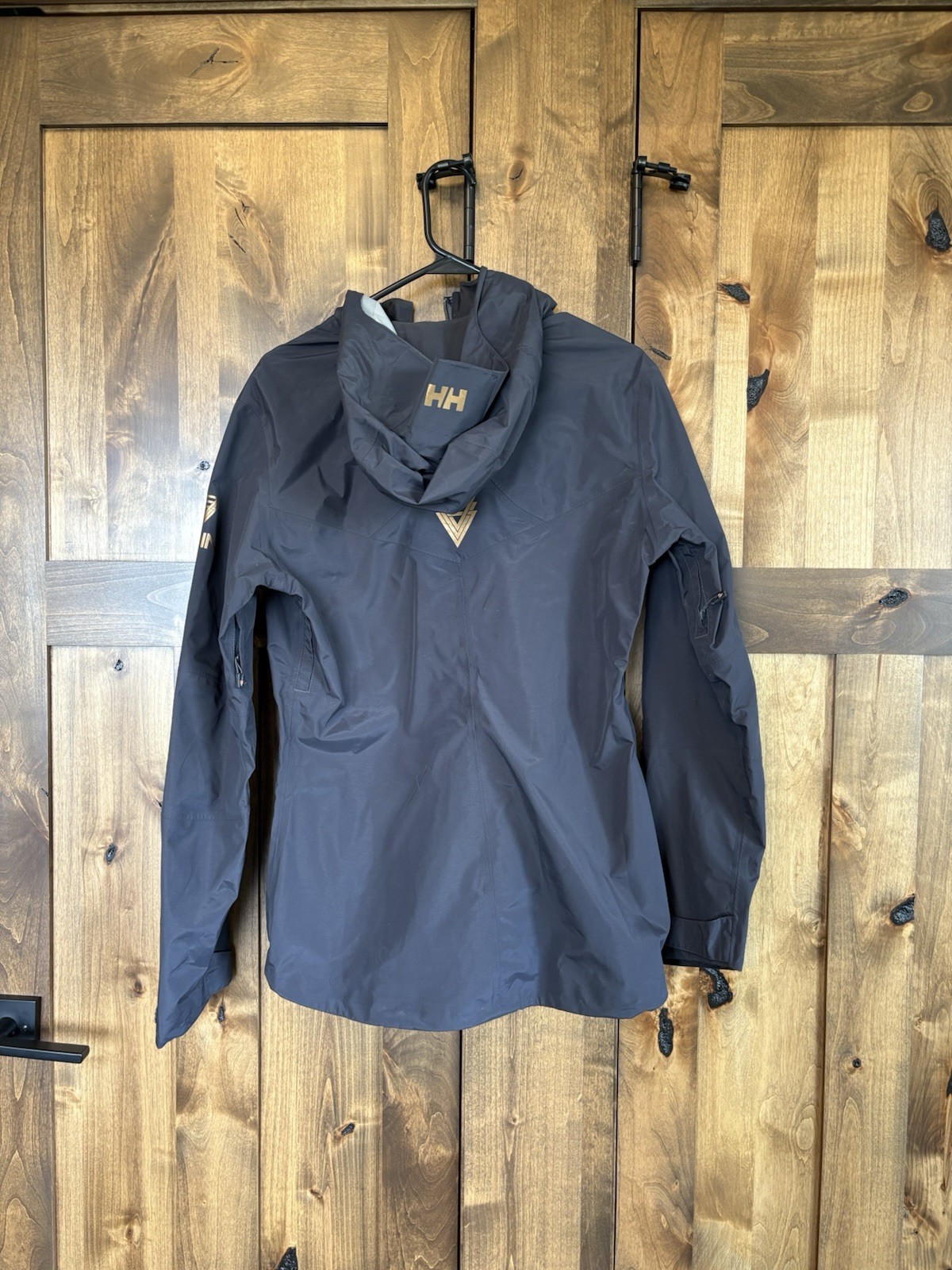Helly Hansen Navy Blue Black Shell Windbreaker Ja… - image 4