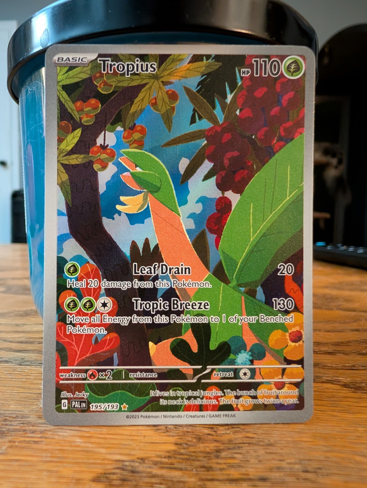 Tropius 195/193 - Paldea Evolved Holo Pokemon Card Illustration Rare NM