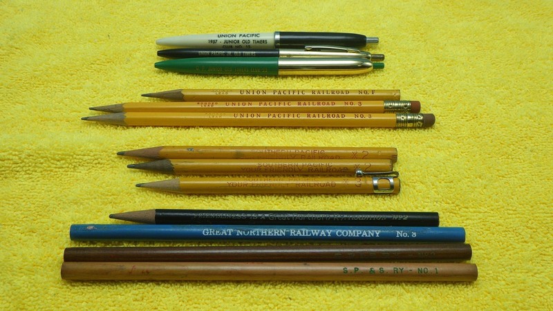 GREAT NORTHERN RAILROAD UNION SOUTHERN PACIFIC MILWAUKIE FRISCO REA PENCILS