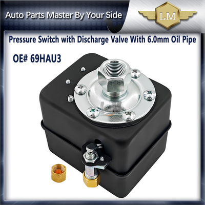 #ad #ad 69HAU3 AIR COMPRESSOR PRESSURE SWITCH 30 40 PSI WITH UNLOADER OIL PIPE 6.0MM $105.00