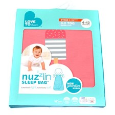 Love to Dream Nuzzlin Baby Sleep Bag Sack 4-12M Pink 0.2 TOG Stage 3 Extra Lite
