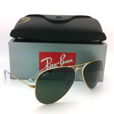 New Ray-Ban Sunglasses RB 3025 L0205 58-14 LARGE METAL Gold Frames