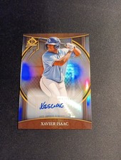 Xavier Isaac 2023 Bowman Invicta Autograph Auto /99 Tampa Bay Rays
