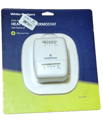 #ad NEW White Rodgers Emerson Non Programmable Heat Only Mechanical Thermostat M30 $18.99