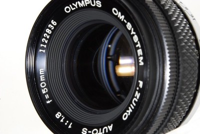 NEAR MINT】 Olympus OM-System F.Zuiko Auto-S 50mm F1.8 Lens from