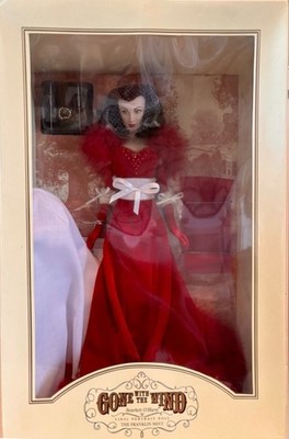 Franklin Mint Gone With the Wind Scarlett O'Hara Red Shame Dress Vinyl Doll NIB