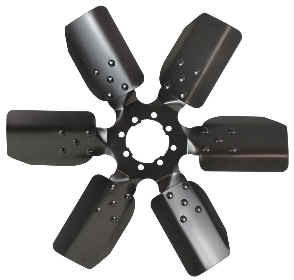 Derale Cooling Products 17&Quot; Steel Black 6-Blade Fan With Dual Clutch Bolt