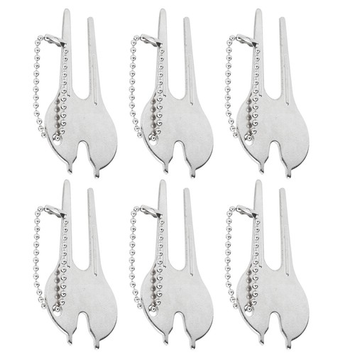 6 szt. Zielone narzędzie Divot Przenośny widelec do naprawy trawnika ze stopu cynku ON - Zdjęcie 5 z 17