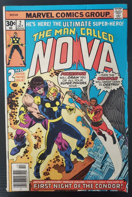 Nova #2 (1976, Marvel) VG John Buscema Cover   Condor 1st Appearance Bronze Age