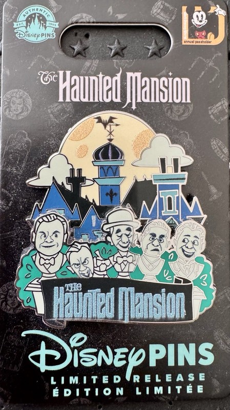 Disney World The Haunted Mansion - Singing Busts  LR Passholder Pin 2024 