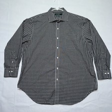 Lauren Ralph Lauren Men  s Long Sleeve Dress Shirt 17 1/2-32/33 Regular Fit Plaid