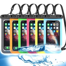 6 Pack Universal Waterproof Phone Pouch, Large Phone Waterproof Case Dry Bag ...