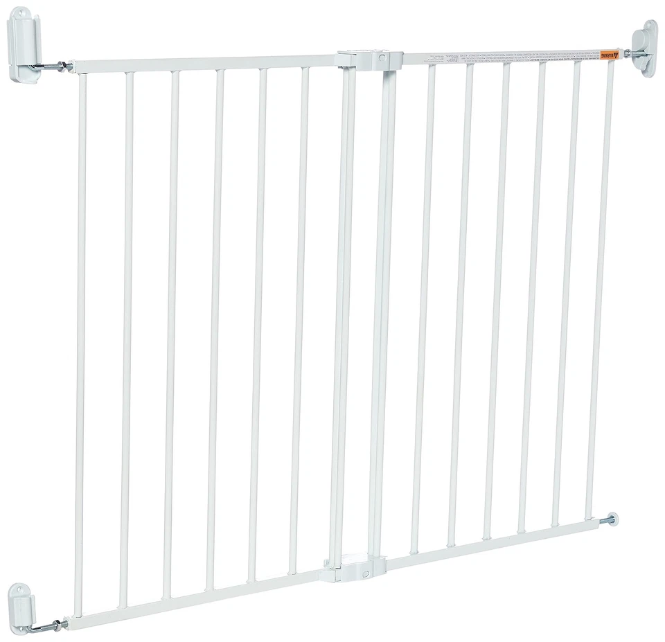 Puerta de seguridad para bebés 2 en 1 extra ancha escalera y pasillo, herrajes... Foto 3 de 4