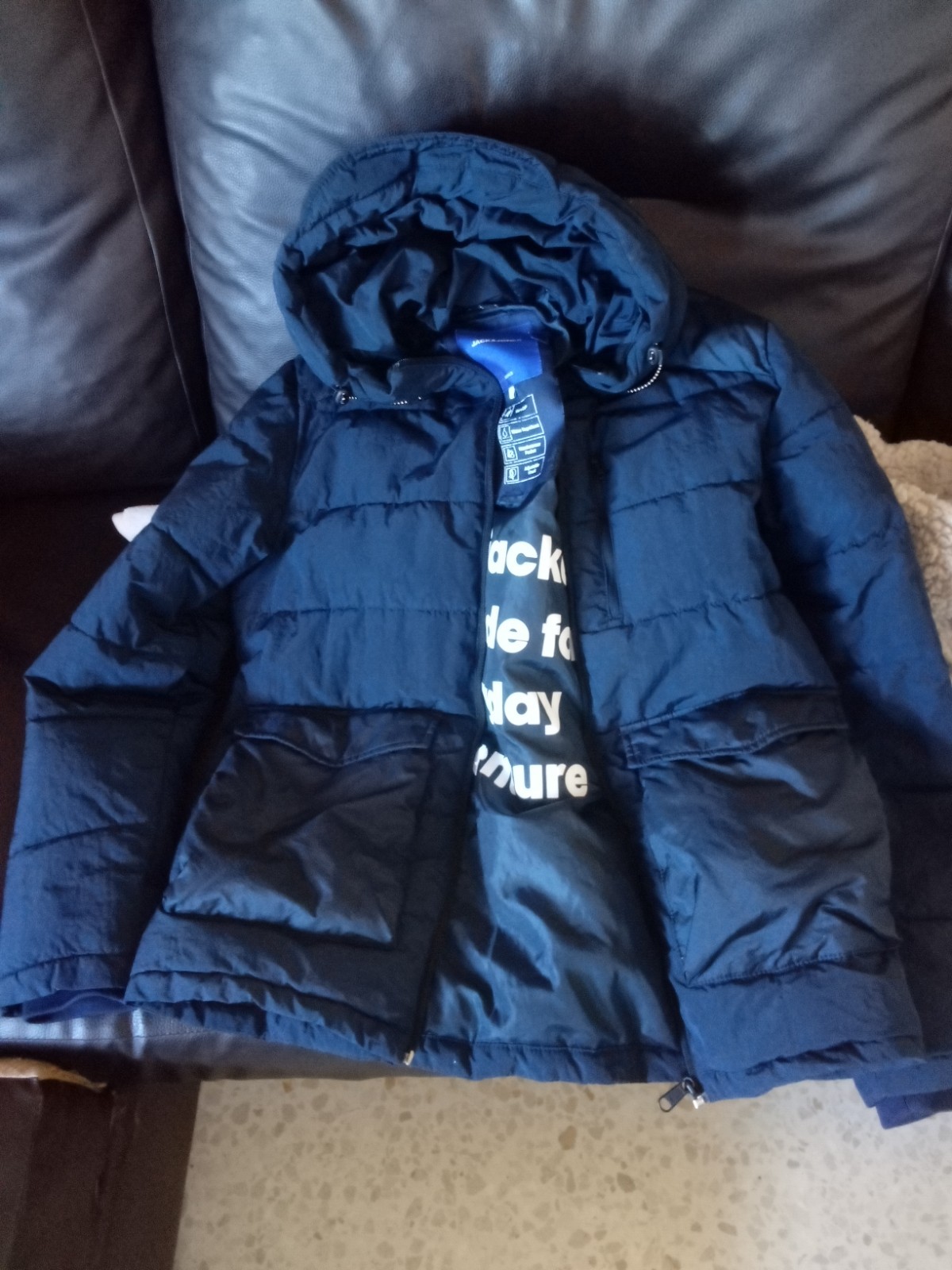 chaqueta para hombres, impermeable, -5 grados, marca jack & jones.