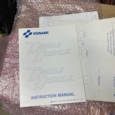 oRIGINAL double dribble konami w/ schematics Arcade Video GAME  MANUAL