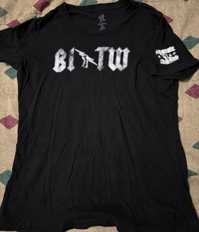 RARE CM PUNK BITW  SHIRT WOMEN'S XL ECW TNA AEW WWE WWF WRESTLING WRESTLEMANIA