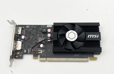MSI GeForce GT-1030 2G LP OC low profile PCI express overclocked graphics card