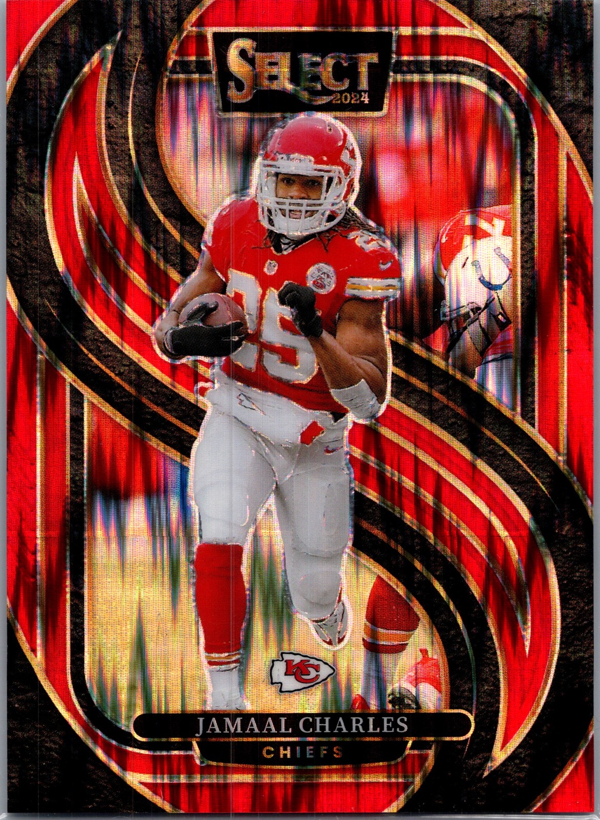 2024 Panini Select #166 Jamaal Charles Red Prizm Shock #/249