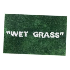 Wet Grass Rug Green Grass Classic Handmade Flocked Area Carpet Hypebeast Decor 