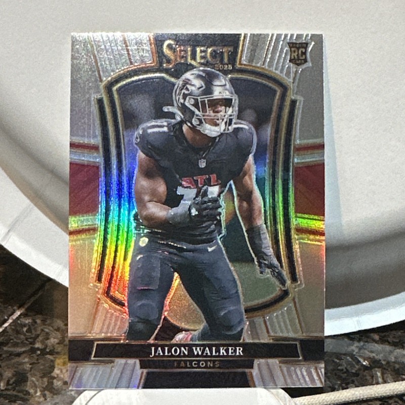 Jalon Walker Rookie 2025 Panini Select Falcons Premier Level Silver Prizm #146
