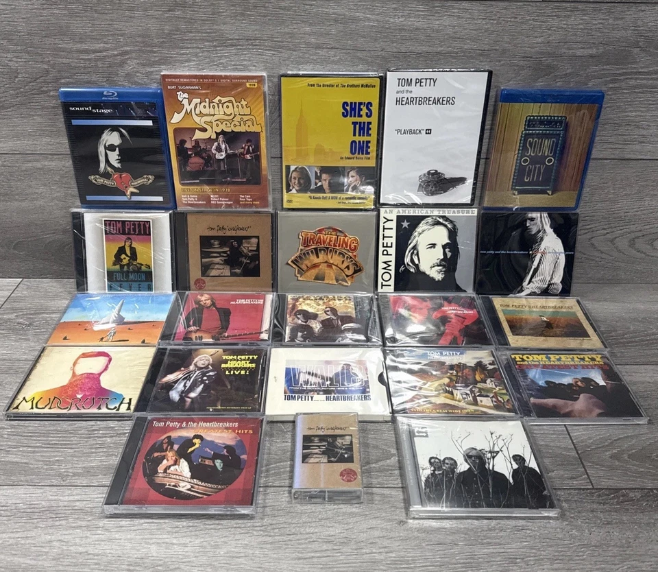 Tom Petty & The Heartbreakers + Traveling Wilburys Mudcrutch CD DVD Blu Ray Lot - Image 2 of 4