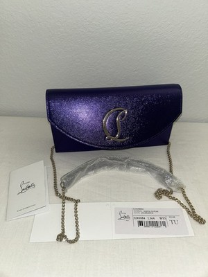 Christian Louboutin Loubi54 Clutch PURPLE (JACARANDA) | eBay