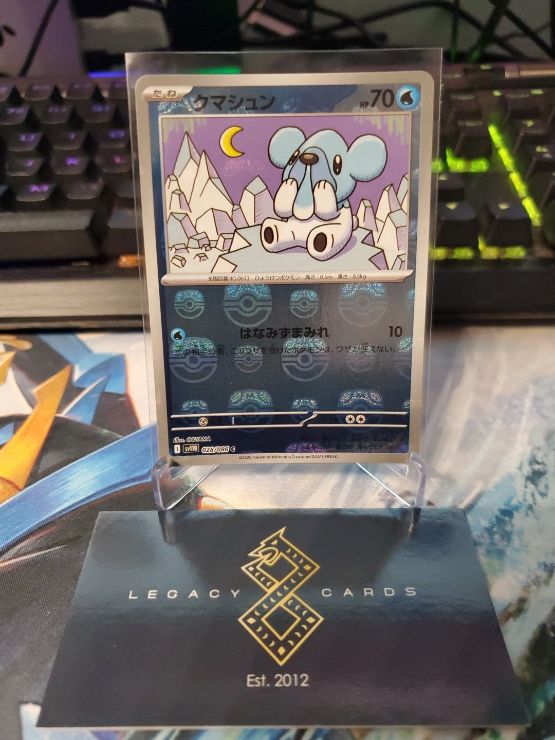 (Japanese) Cubchoo 028/086 C - sv11B Black Bolt - Pokémon TCG (NM)