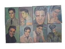Lot 8 Vintage Elvis Presley Hebdo Vedettes Magazine Prints 1950s Collectible