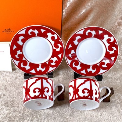 Hermes Tea Cup Saucer Balcon du Guadalquivir Porcelain