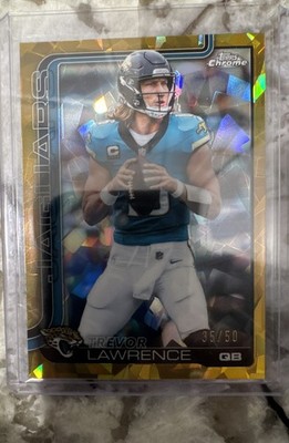 Topps chrome sapphire gold #35/50 Trevor Lawrence Jaguars
