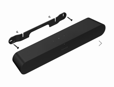 Sonos Ray Soundbar WLAN Schwarz rechteckig mit Wandhalterung