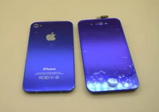 Apple iPhone 4S  A1332 Front Glass &  Back Cover Housing Replacement  Parts Blue