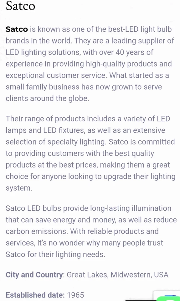 Case of 6 Satco 5W A19 LED Light Bulbs 2700K Dimmable E26 Medium Base 120V - Image 4 of 4