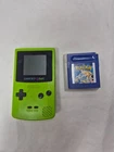 New ListingVintage GameBoy Color System Lime Green Works + Pokemon Blue As-Is Nintendo 1998