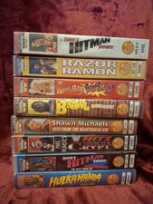 WWF WWE VHS Bundle: Bret Hart Shawn Michaels Diesel Razor Ramon Hulk Hogan